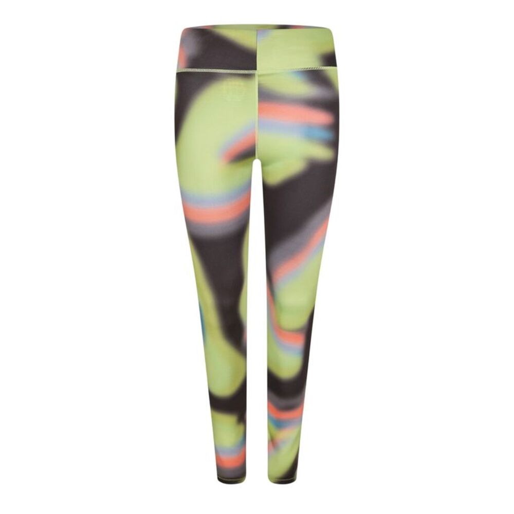 Diadora Womens/Ladies Shaping Workout Leggings / Black/Green